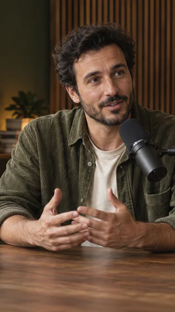 Le même intervenant, recadré au format vertical